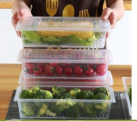 Vegetables & Fruits Freezer Storage Container (Pack of 6)