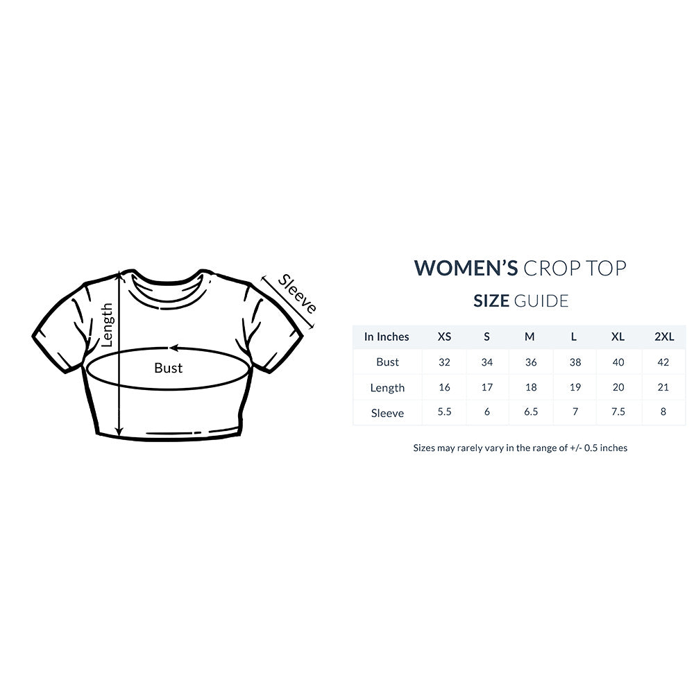 Nairose Premium Women Crop Top | John Lennon Printed | Stylish and Comfortable