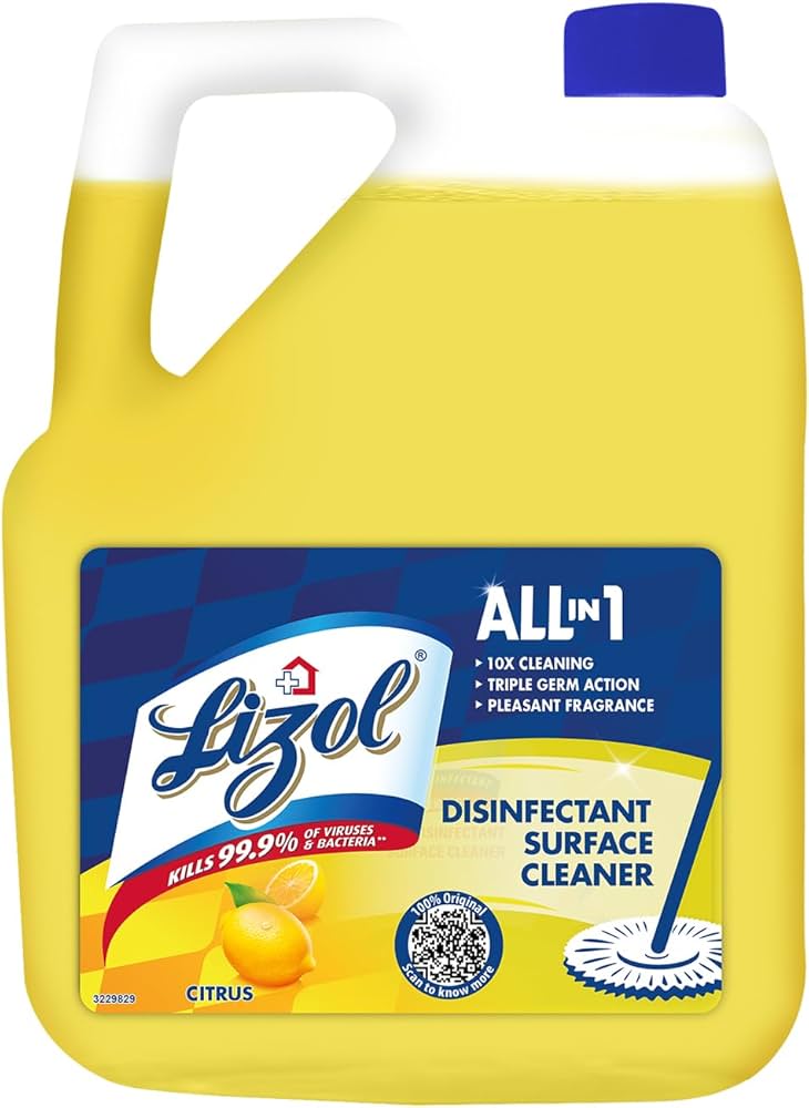 Lizol 5 Litre - Citrus, Disinfectant Surface & Floor Cleaner Liquid