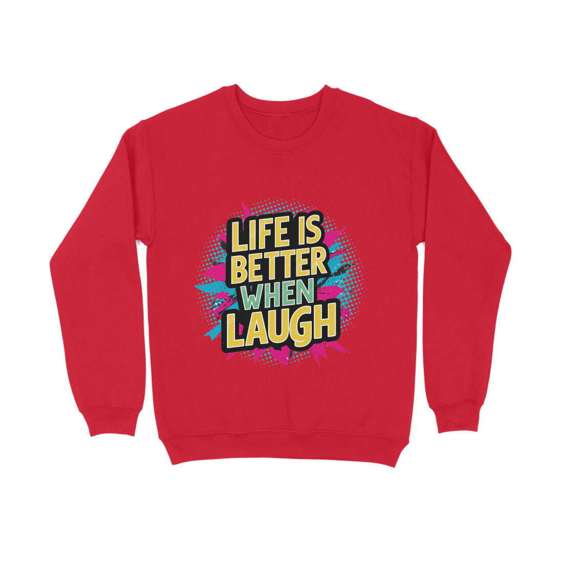 Nairose Unisex Printed Premium Crew Neck Sweatshirt | 100% Combed Cotton, Eco-Friendly