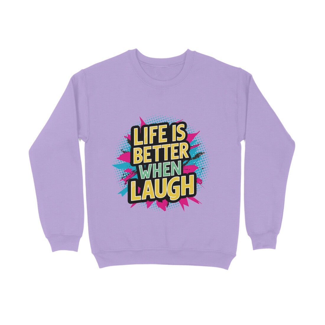 Nairose Unisex Printed Premium Crew Neck Sweatshirt | 100% Combed Cotton, Eco-Friendly